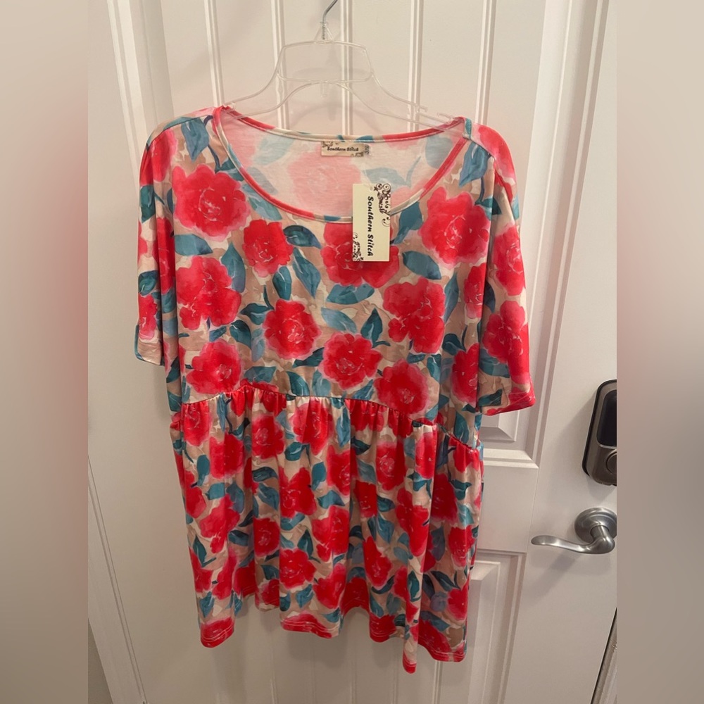 Plus size boutique top, southern stitch brand. Size 3X